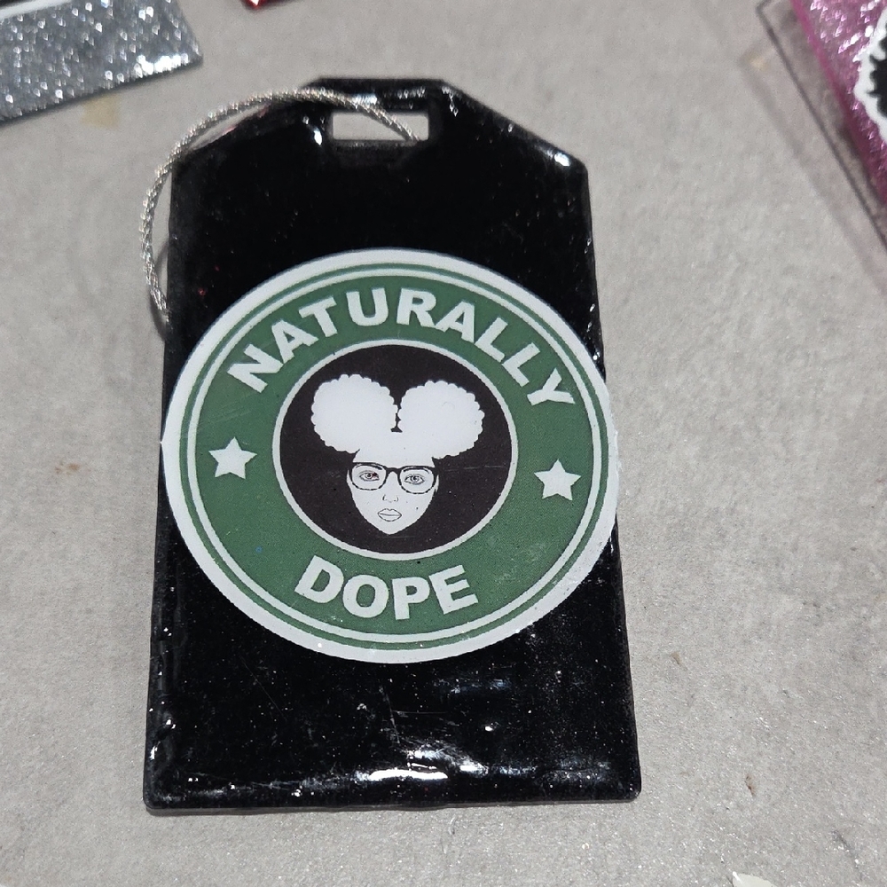 🧳🎒Naturally Dope Black Luggage/Backpack Tag